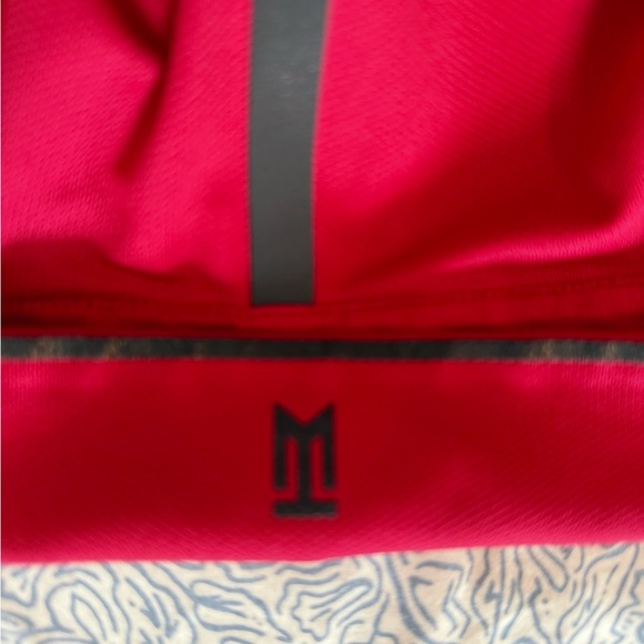 Nike Tiger Woods Collection Dri-Fit Red Golf Shirt Polo Men XL 726191-687 - Picture 7 of 8